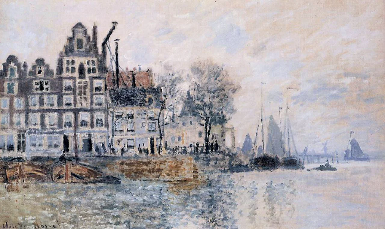 View of Amsterdam (1874) by Claude Monet - UK culture blog