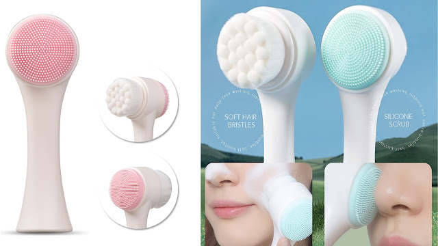 Double Sided Deep Pores Facial Cleansing Brush
