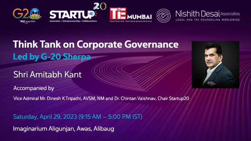 TiE Mumbai Organizes a Think Tank Event With Amitabh Kant Where Unicorns Will Deliberate on Corporate Governance in the Startup Space