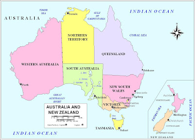 Australia Political Map Picture