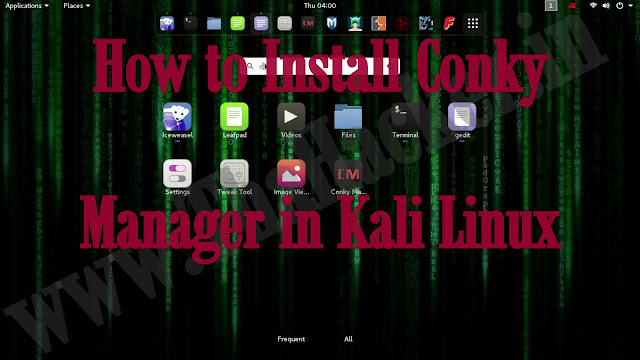 How to Install Conky manager in Kali Linux
