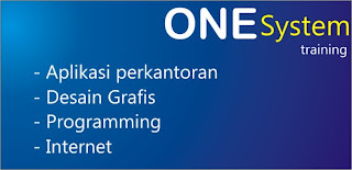 ONE system | jasa les dan privat kursus komputer bndr lampung