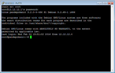 Instalasi   dan  Konfigurasi  SSH  Server Debian  7 