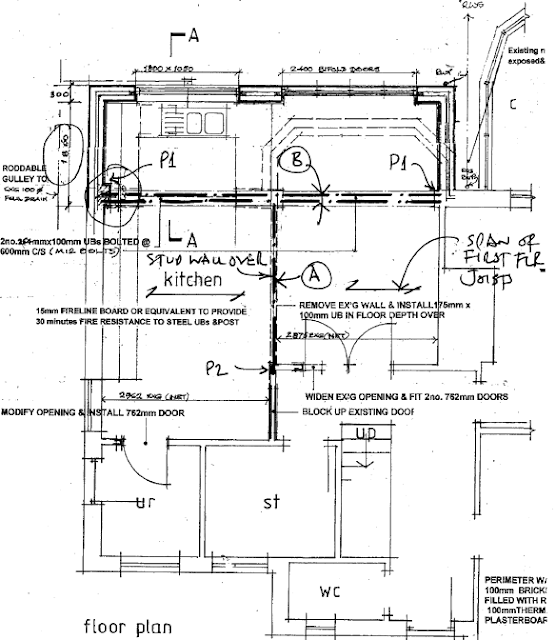 House extension plan view