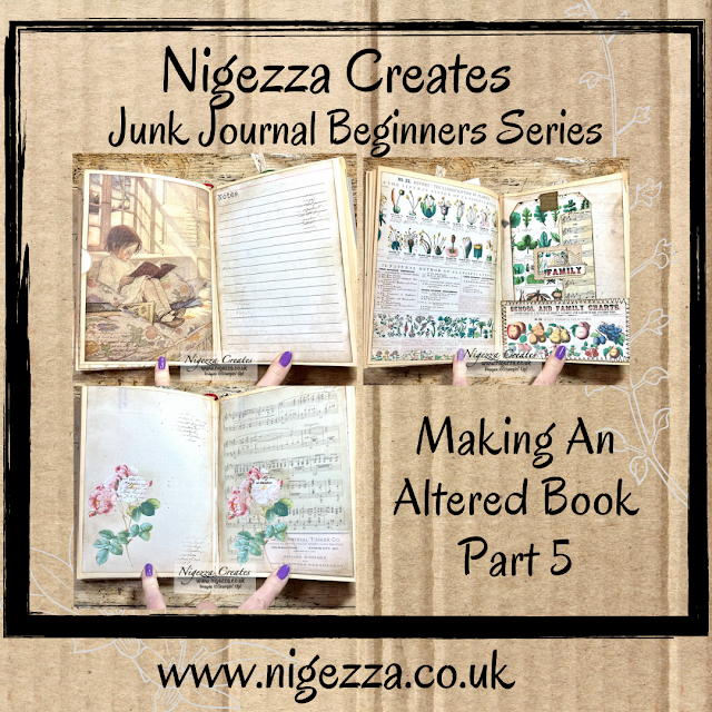 Junk Journal Beginner Series: Altered Book Part 5