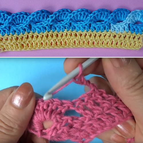 How To Make Beautiful Crochet Border - Tutorial