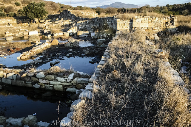 Esquina suroccidental del castillo bizantino de Kyme