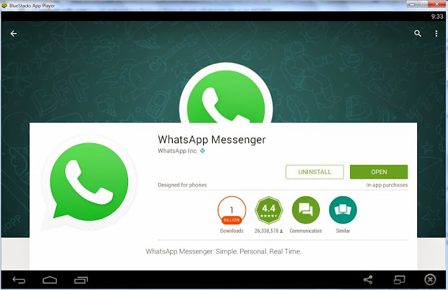 WhatsApp installation