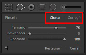 'Clonar' y 'Corregir'