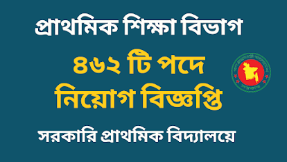 সরকারি প্রাথমিক বিদ্যালয়ে সহকারী শিক্ষক নিয়োগ বিজ্ঞপ্তি ২০২২