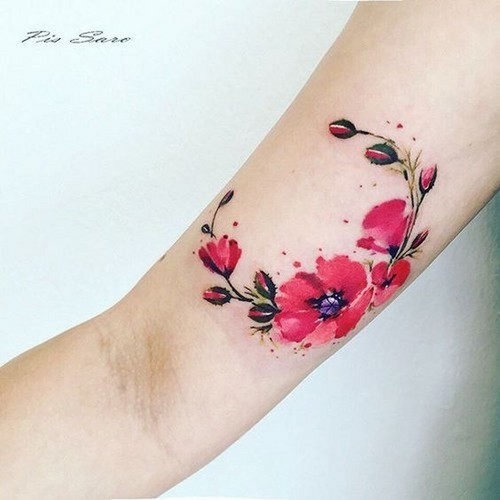 30 lindas tatuagens de papoula para mulheres - Veja e fique inspirada!