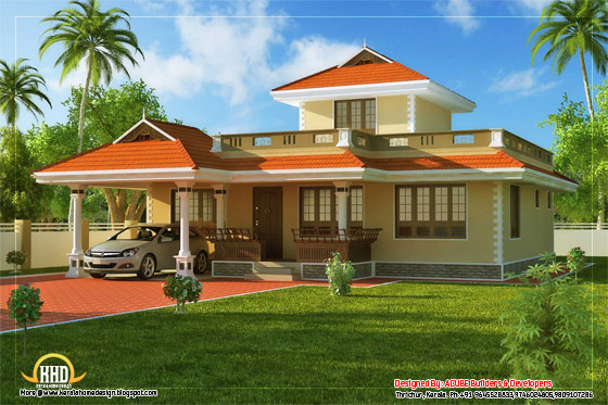 Beautiful Kerala Style House House Architecture - 142 Square Meter (1524 Sq. Ft) - February 2012