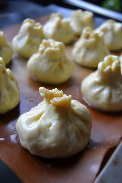 Shortcrust pastry filled with savoury steak mince and oatmeal stuffing AKA Skirlie