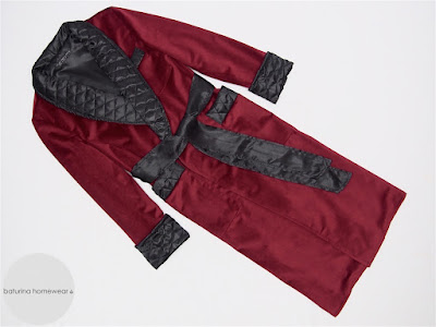 mens velvet dressing gown warm long dark red burgundy quilted silk shawl collar robe gentleman