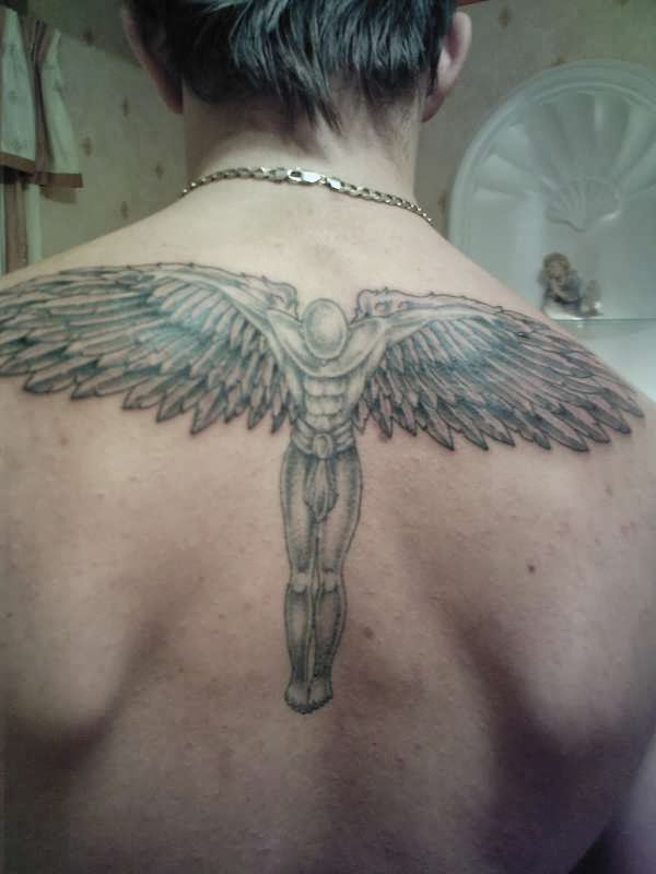 Guardian Angel  On Back  Tattoos  Art Tattoos  Art