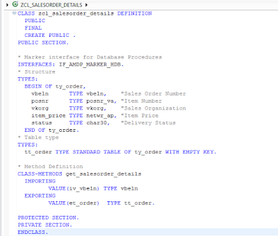 Step-by-Step procedure for creation, execution and storing of ABAP Managed Database Procedures in HANA