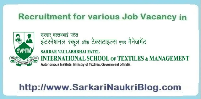 Naukri Vacancy Recruitment SVP-ISTM Coimbatore