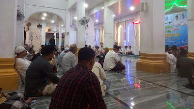 Wakapolres Pidie Jaya Menghadiri Peringatan Nuzulul Qur'an di Mesjid Agung Tgk. Chik Pantee Geulima