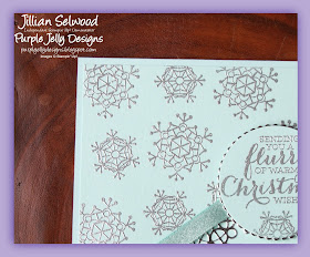 Colourful Season Stamp Set, Silver Heat Embossing, Snowflakes, Christmas card