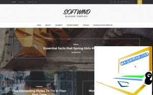 SoftWind Blogger Template | Download Free SoftWind Blogger Template