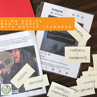 Using social media posts with novice learners in world language classes