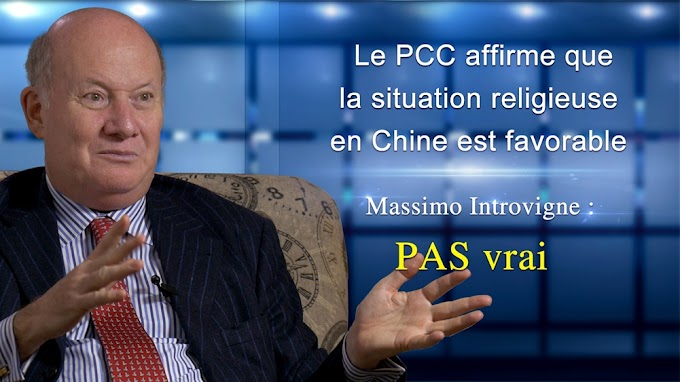 Le PCC affirme que la situation religieuse en Chine est favorable | Massimo Introvigne : PAS vrai