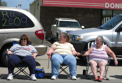 fat people love candy, donutown, redford, parade