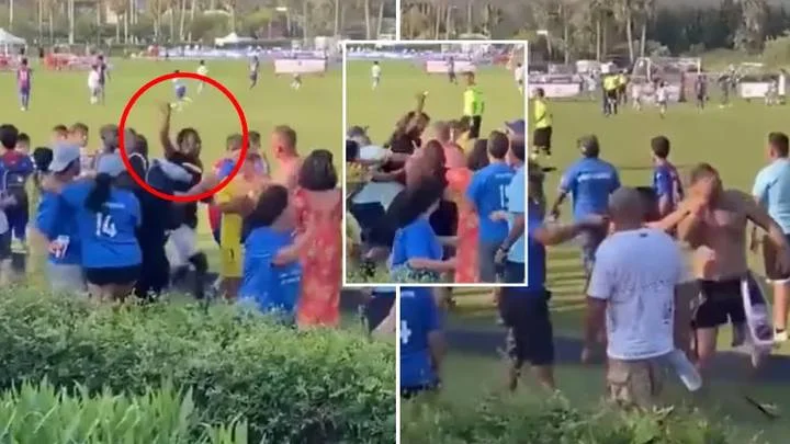 Father tries to stab another dad in shocking scenes at international youth game in Spain