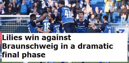 Darmstadt 98 dug out from a deficit in a rushed game against Braunschweig and hence expanded their lead in the second-division table. The VAR assumes a vital part in this.