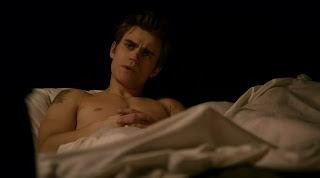 Paul Wesley Shirtless on The Vampire Diaries s1e13