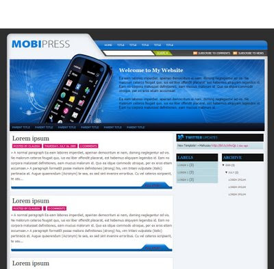 Mobipress Blogger Template