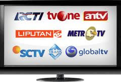 RCTI, ANTV, SCTV, INDOSIAR, MNCTV, TRANSTV, GLOBALTV, METROTV, TRANS7, TVONE, MIVOTV