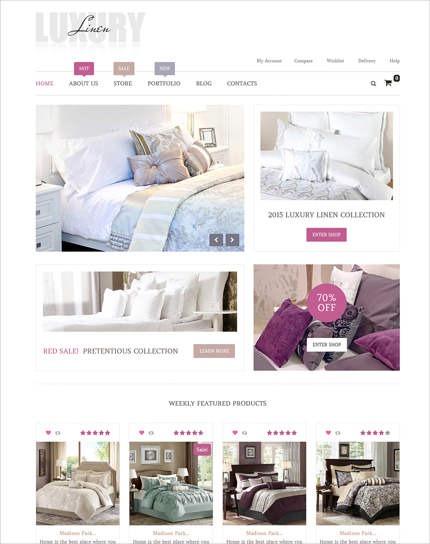 Luxury Linen WooCommerce Theme