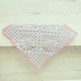 ByHaafner, crochet, square, pastel, pineapple doily