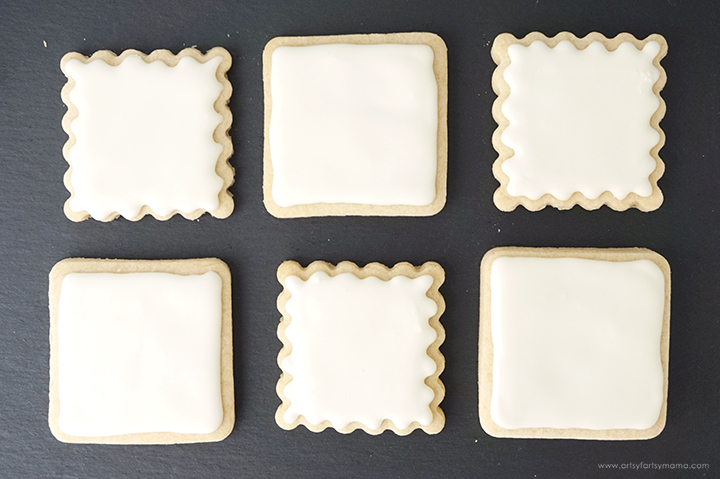 Stenciled Christmas Sugar Cookies