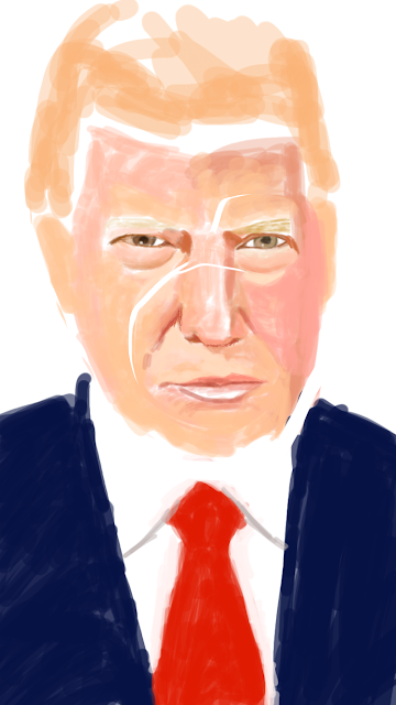 Donald John Trump - A Finger painting on iPhone 6s