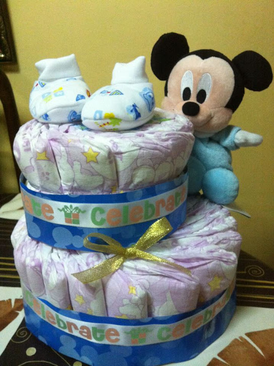 Mickey Mouse Diaper Cake