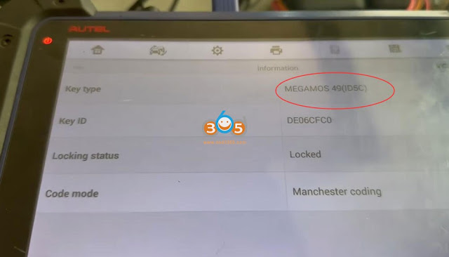 Autel Clone VAG MQB49 5C Transponder via AT100 Super Chip 4