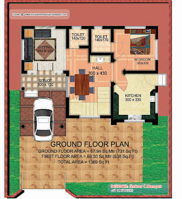 Kitchen Design Kerala on Kerala Villa Plan And Elevation Kerala Home Design   Medyalink Com