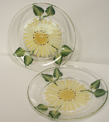 Glass plates plates glass Painting: Painted glasses  and glass painting