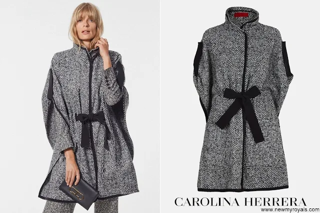 The Duchess of Sussex wore Carolina Herrera oversized tweed cape, Carolina Herrera Fall 2022 RTW Collection