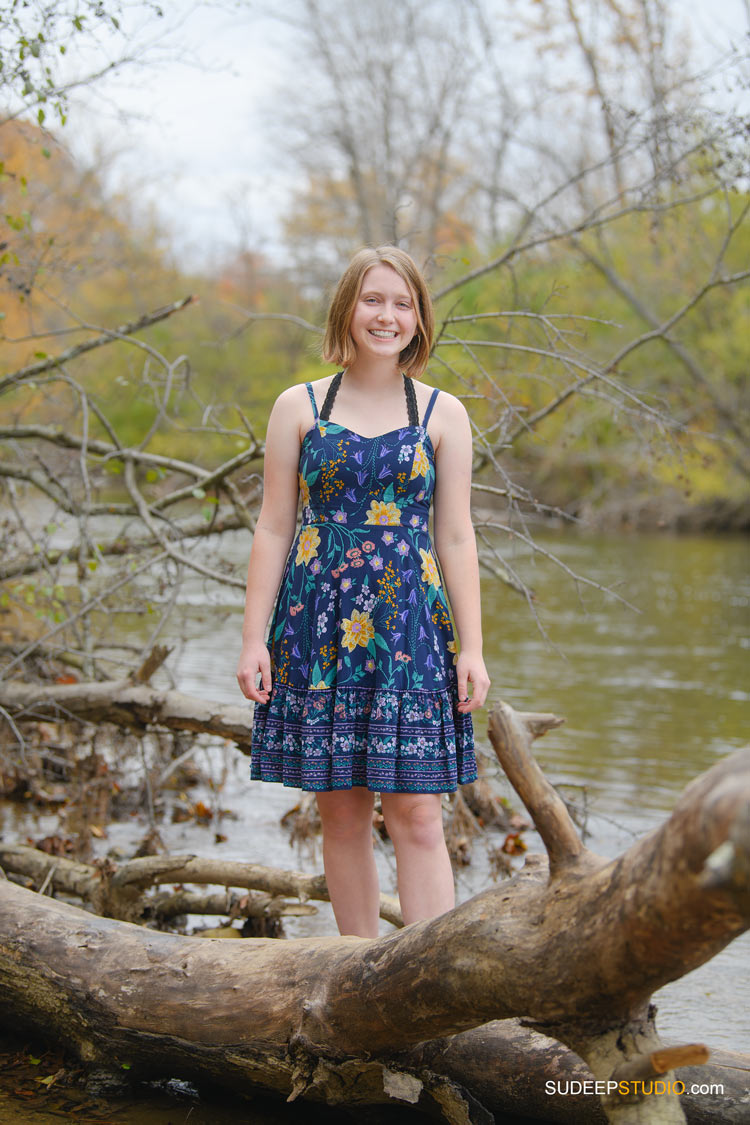 Ann Arbor Senior Pictures for Girls Skyline School in Nature Parks Downtown Ann Arbor Senior Portrait Photographer