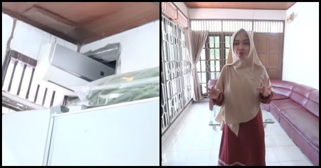 13 Potret Rumah Masa Kecil Ria Ricis yang Sederhana, Atapnya yang Bolong sampai 1 AC Untuk 2 Kamar