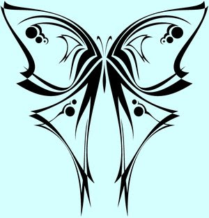 Tribal Butterfly Tattoo Designs 5