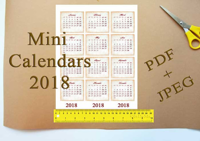 printable mini calendars