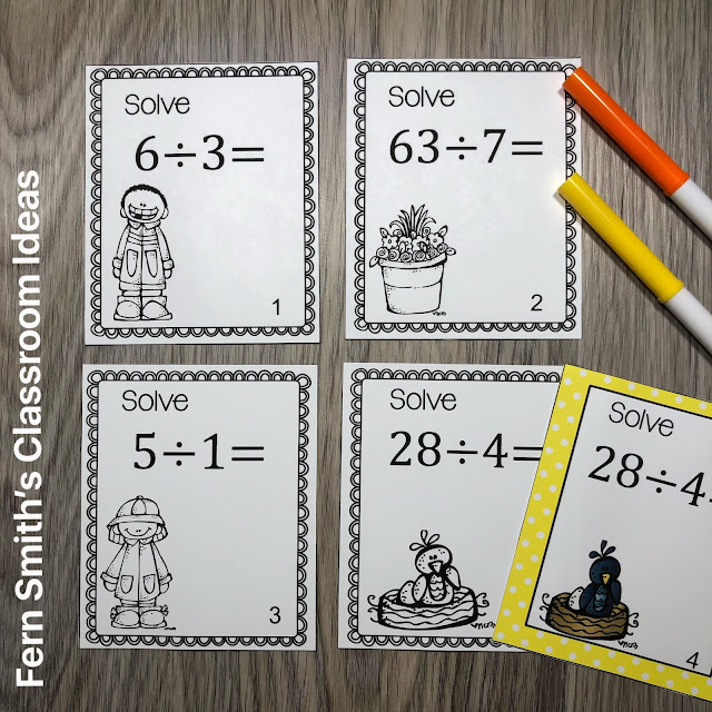 Click Here to Download These Spring Multiplication & Division Task Cards for Your Classroom TODAY!