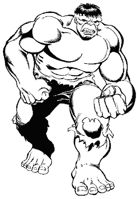 Hulk Coloring Pages on Forkids Hulk Coloring Page 1 Gif