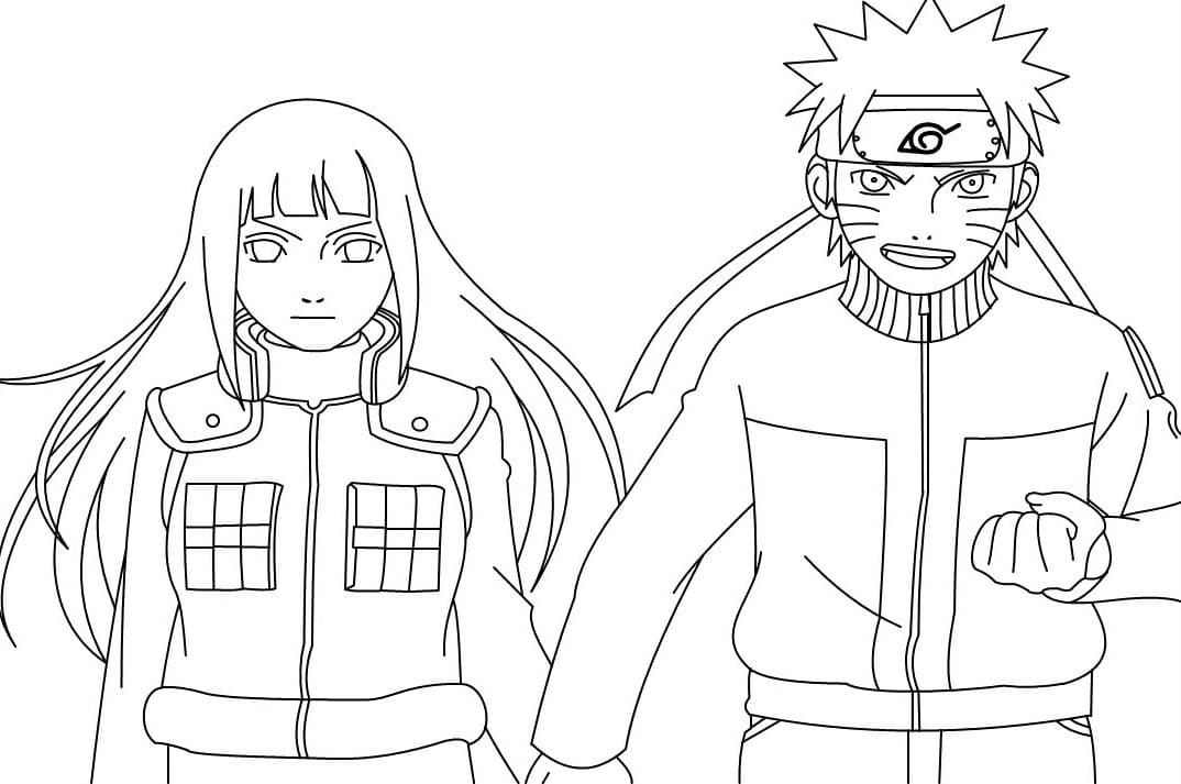 NARUTO E HINATA - DESENHO PASSO A PASSO 