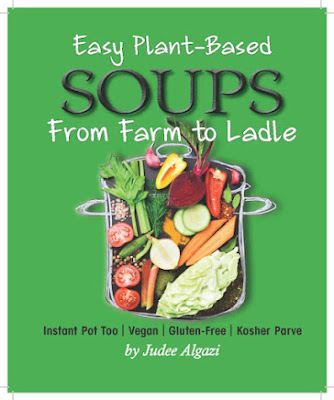 cover of a Soups Cookbook, vegan