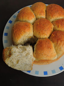 Eggless Orange Poppy Seeds Rolls